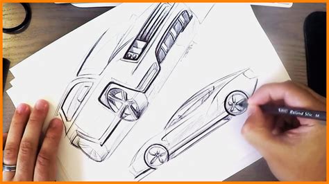 Industrial Design Sketches Car