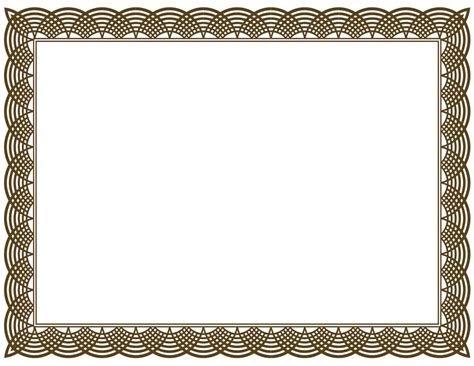 Free Printable Certificate Border Templates – Douglasbaseball.com