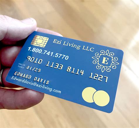 Embossed Credit Card Style Plastic Business Card Printing - 250 FREE ...