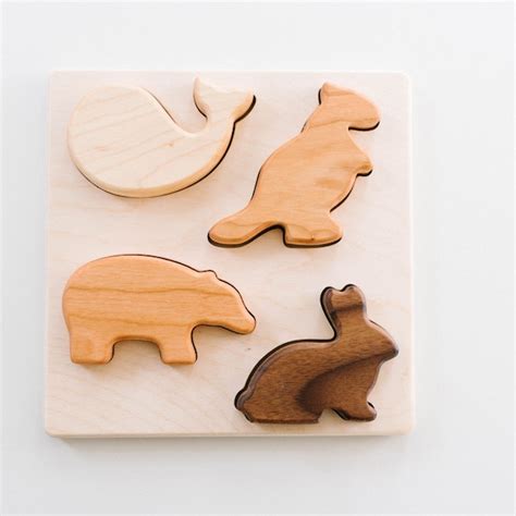 Wooden Animal Puzzle - Etsy