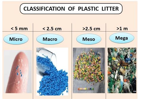 Classification of plastic litter based on their size as microplastics,... | Download Scientific ...