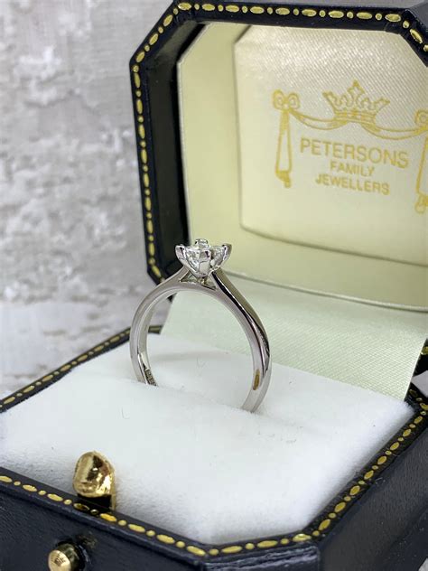 Platinum Princess Cut Diamond Ring – Petersons Jewellers