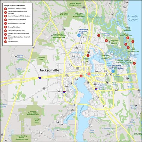 Map of Jacksonville, Florida - GIS Geography