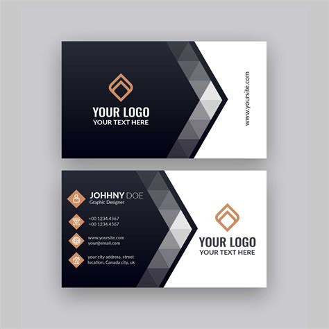 Modern Company Visiting Card Template | Free Business Card within Designer Visiting Cards ...