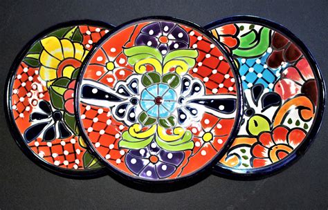 Mexican Talavera Plates 3 Talevera Ceramic Plates Lead Free | Etsy