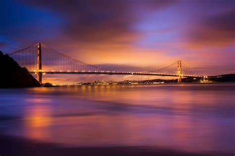 Golden Gate Bridge Sunset Wallpapers - Top Free Golden Gate Bridge Sunset Backgrounds ...