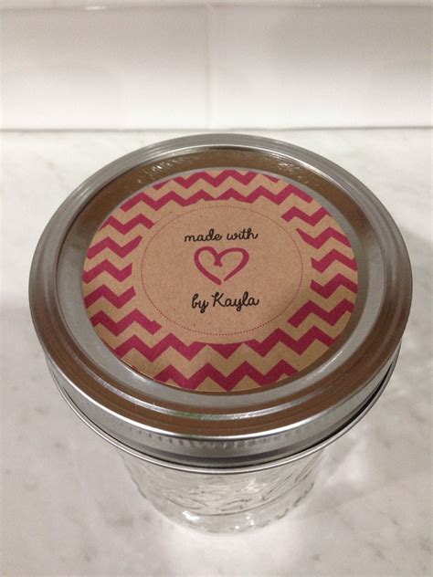 9 mason jar labels brown labels for bake goods candle label