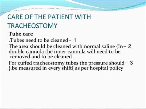 Tracheostomy care