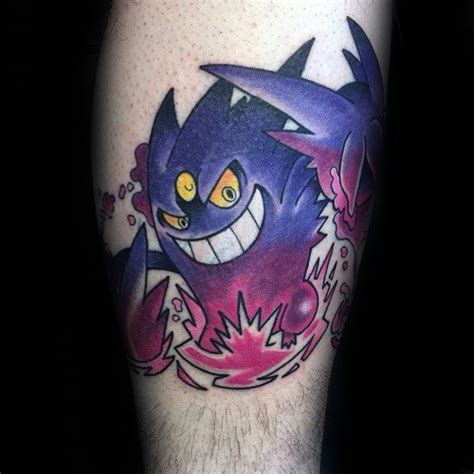 60 Gengar Tattoo Designs For Men - Pokemon Ink Ideas