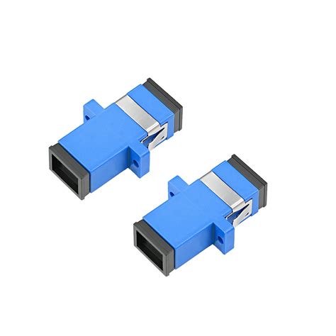 SC to SC Fiber Coupler Flange Type Fiber Optical Adapter Connector Singlemode/Multimode 2 Pcs ...