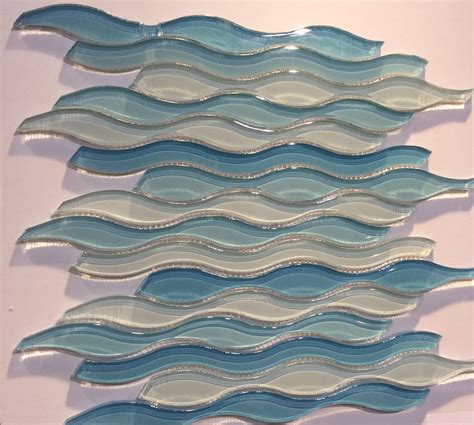 Ocean Glass Tile Backsplash