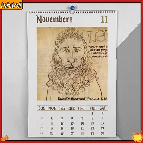 {tshitoli} Lion 2024 Calendar Laugh-out-loud Lion Wall Calendar 2024 Funny Lion Wall Calendar ...