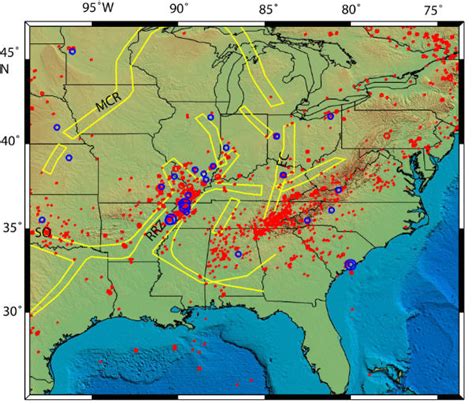 New Madrid Seismic Region Fault Line Maps page 4