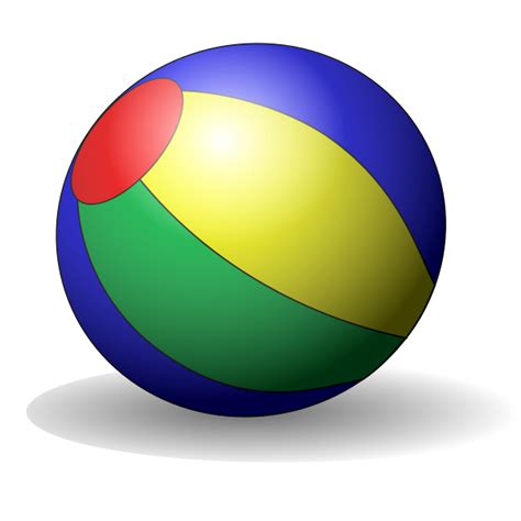 Beach ball vector clip art | Free SVG