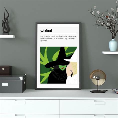 Wicked Musical Poster / Print - Etsy