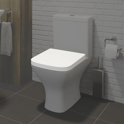 Soft Close Quick Release Easy Clean Square White Toilet Seat - SEAT ONLY | eBay