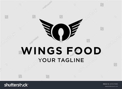 Wings Food Logo Design Good Use Stock Vector (Royalty Free) 2074179485 | Shutterstock