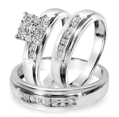 The Best Wedding Ring Trio Sets - Home, Family, Style and Art Ideas