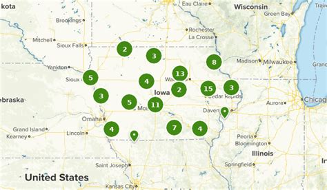 Iowa State Parks Map