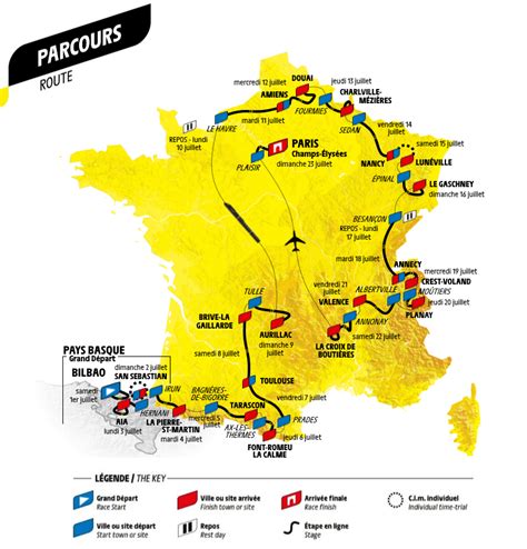 Décrypter 51+ imagen carte tour de france 2023 parcours - fr.thptnganamst.edu.vn