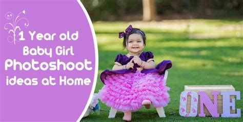 1 Year old Baby Girl Photoshoot ideas at Home