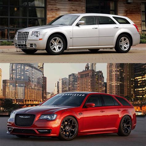 Chrysler 300 Wagon Imitates a Modern Dodge Magnum in Fresh SRT8 Rendering - autoevolution