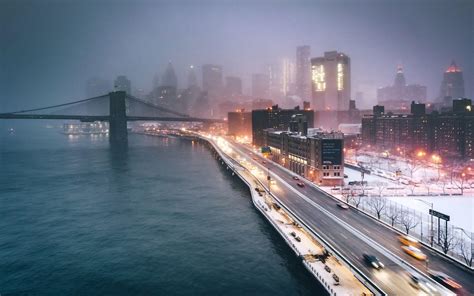 Brooklyn Bridge Winter Wallpapers - Top Free Brooklyn Bridge Winter Backgrounds - WallpaperAccess