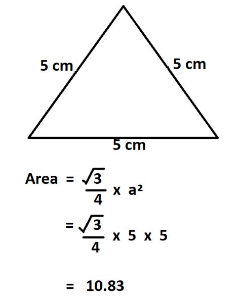 Area Of An Equilateral Triangle Equation