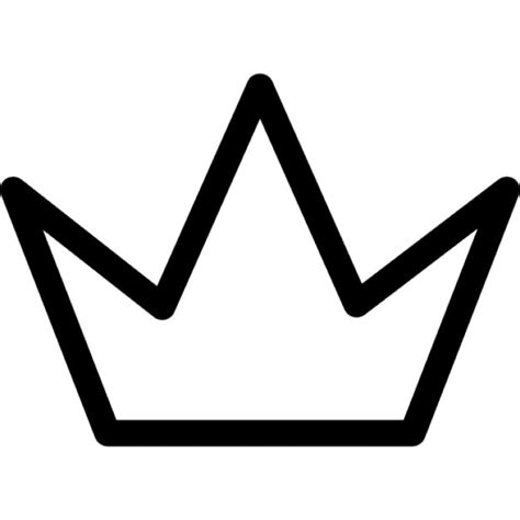 Simple crown outline Icons | Free Download