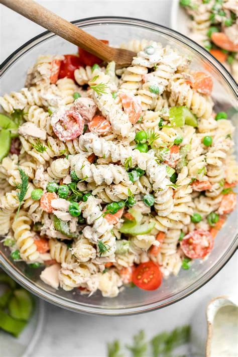 Healthy Tuna Pasta Salad - Erin Lives Whole