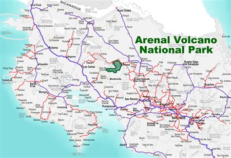 Map Of Volcanoes In Costa Rica | MAP