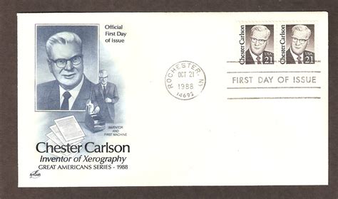 Chester Carlson, Xerography, Genius American Inventor, First Issue USA