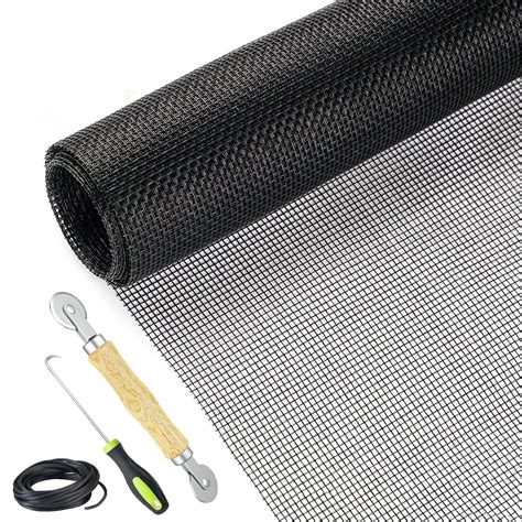 Buy Screen Repair Kit Easy DIY Project 36" x 90" Fiberglass Screen Mesh with Rolling Tool and ...