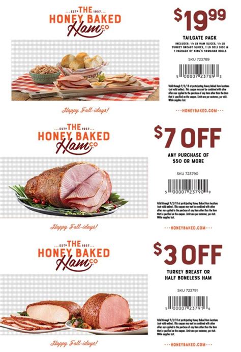 Honey Baked Ham Coupons Printable - FreePrintable.me