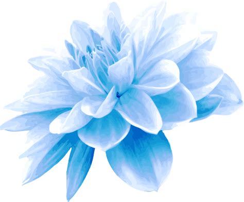 OnlineLabels Clip Art - Blue Flower