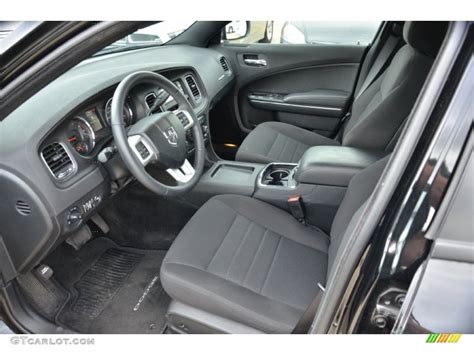 Black Interior 2012 Dodge Charger Police Photo #67850595 | GTCarLot.com