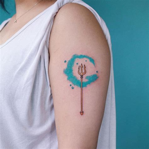 Neptune’s Trident by @takemymuse - Tattoogrid.net