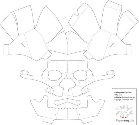 15+Easy 3d Papercraft Skull Mask Template - ReadInforTheHeckofit