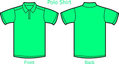 Mint Green Polo Shirt Clip Art at Clker.com - vector clip art online, royalty free & public domain