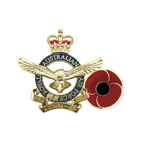 Royal Australian Air Force Poppy Lapel Pin - Cairns RSL SubBranch