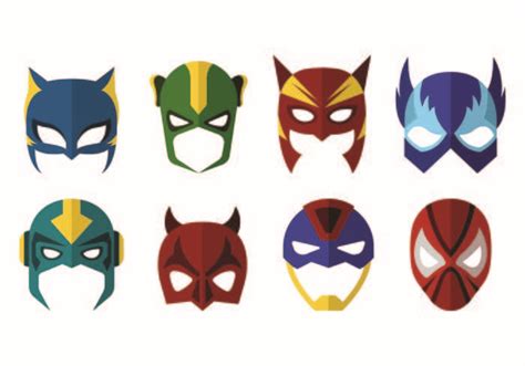 Vector Of Super Hero Masks 151398 Vector Art at Vecteezy