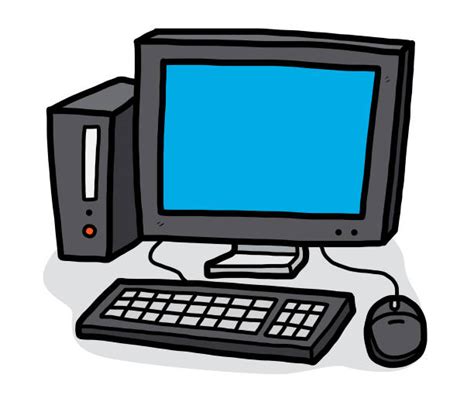 Best Computer Cartoon Computer Monitor Cpu Illustrations, Royalty-Free Vector Graphics & Clip ...