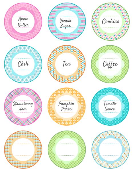 Free Printable Mason Jar Labels - Ripped Jeans & Bifocals