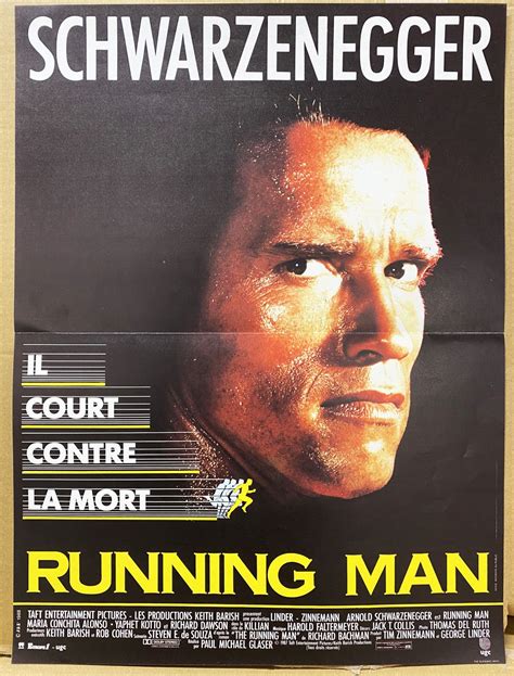 Running Man (Arnold Schwarzenegger) - Movie Poster 40x60cm - TriStar Pictures 1987