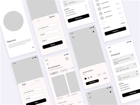 LO/FI Wireframes | Wireframe, Design, Wireframe mobile