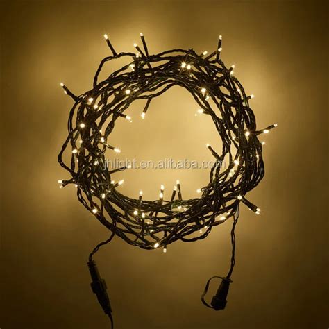 Warm White 100 Led Garland Lights For Christmas,Christmas Decor Low Voltage Connectable Led ...