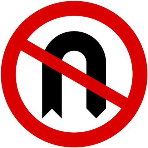 File:Mauritius Road Signs - Prohibitory Sign - No U-Turn.svg - Wikimedia Commons