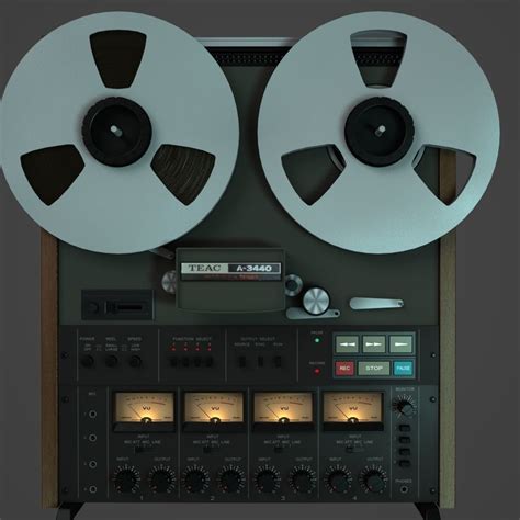 TEAC A-3440 Reel to Reel 8 Track Recorder | CGTrader