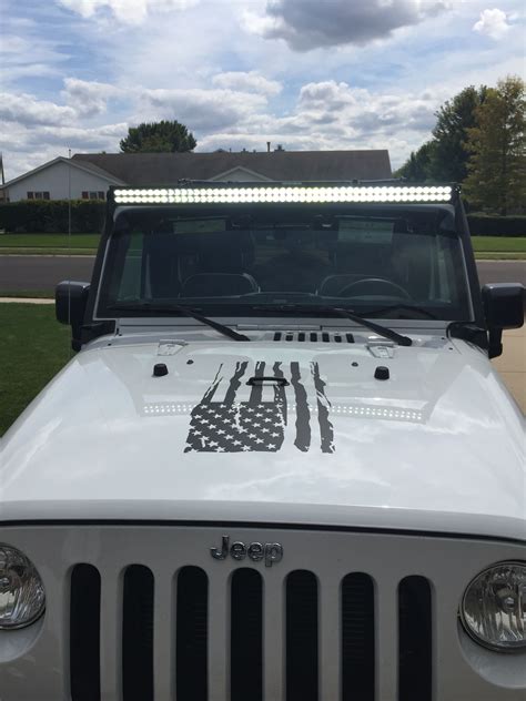 52" LED light bar Jeep Wrangler | Jeep led light bar, Jeep wrangler, Dream cars jeep