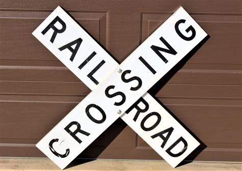 X Railroad Crossing Sign